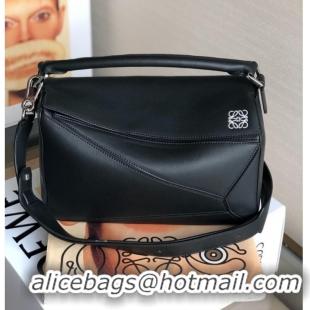 Low Cost Loewe Puzzle Bag Original Leather 61838 black