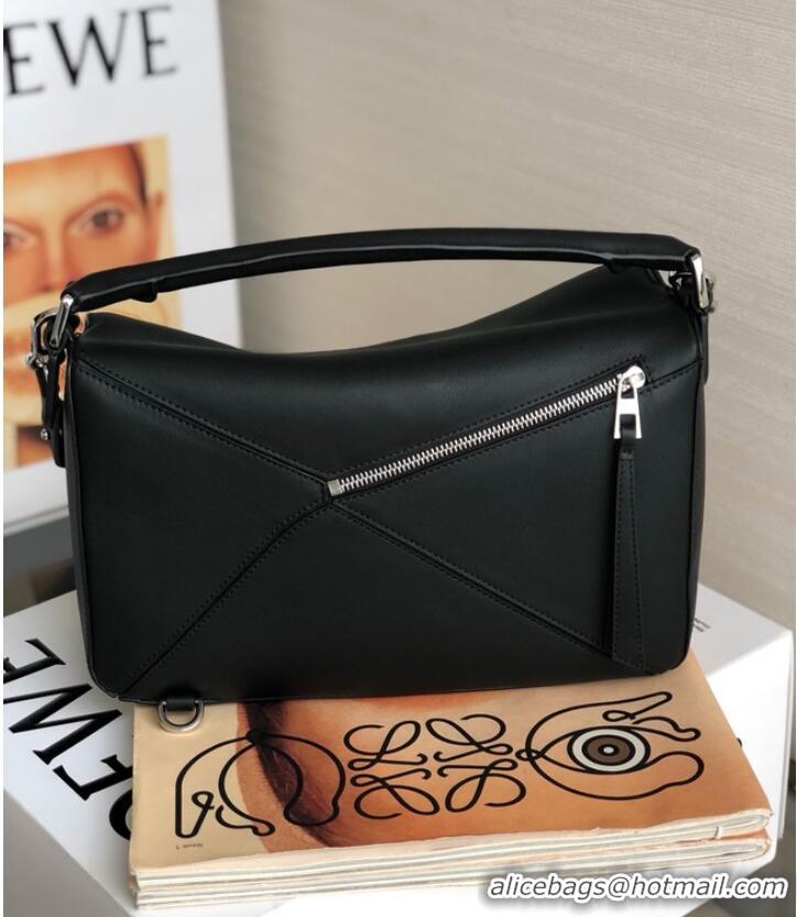 Low Cost Loewe Puzzle Bag Original Leather 61838 black