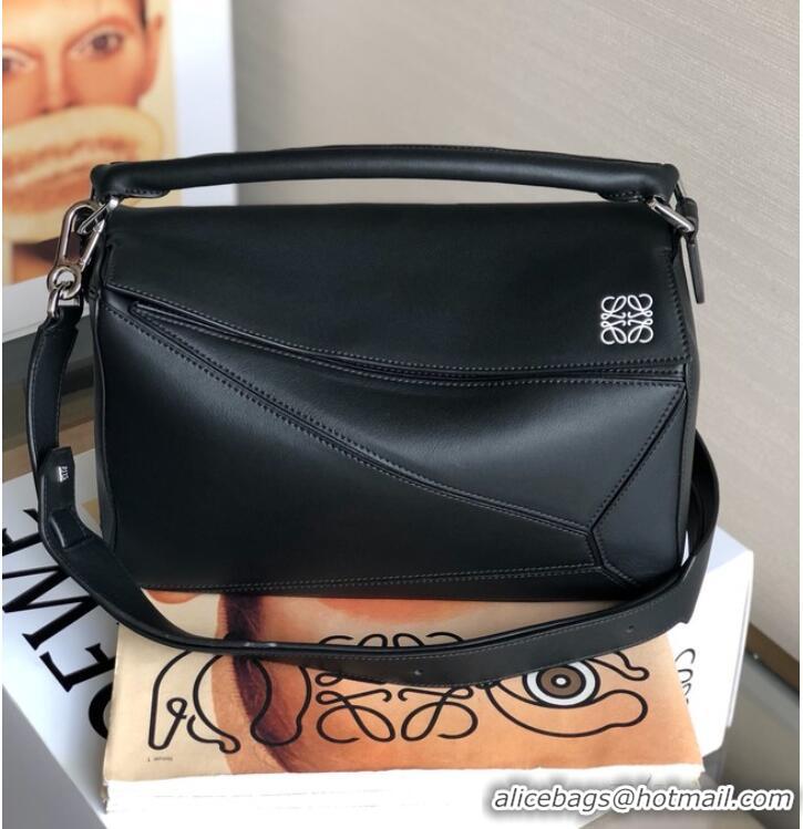 Low Cost Loewe Puzzle Bag Original Leather 61838 black