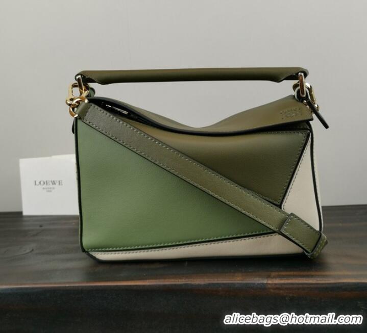 Purchase Grade Loewe Puzzle Bag Original Leather 61840 green