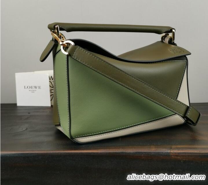 Purchase Grade Loewe Puzzle Bag Original Leather 61840 green