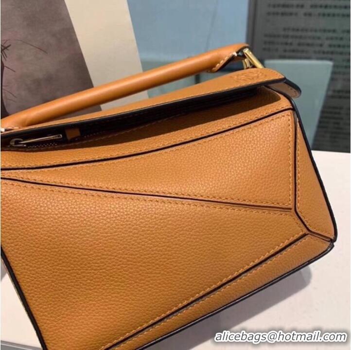 Top Quality Loewe mini Puzzle Bag Original Leather 61841 brown