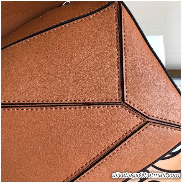 Spot Bulk Loewe Puzzle Bag Original Leather 61843 brown