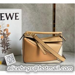 Fashion Discount Loewe Puzzle Bag Original Leather 61843 brown&Apricot