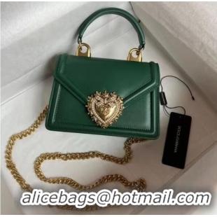 Low Cost Dolce & Gabbana Origianl Leather Shoulder Bag 4011 green