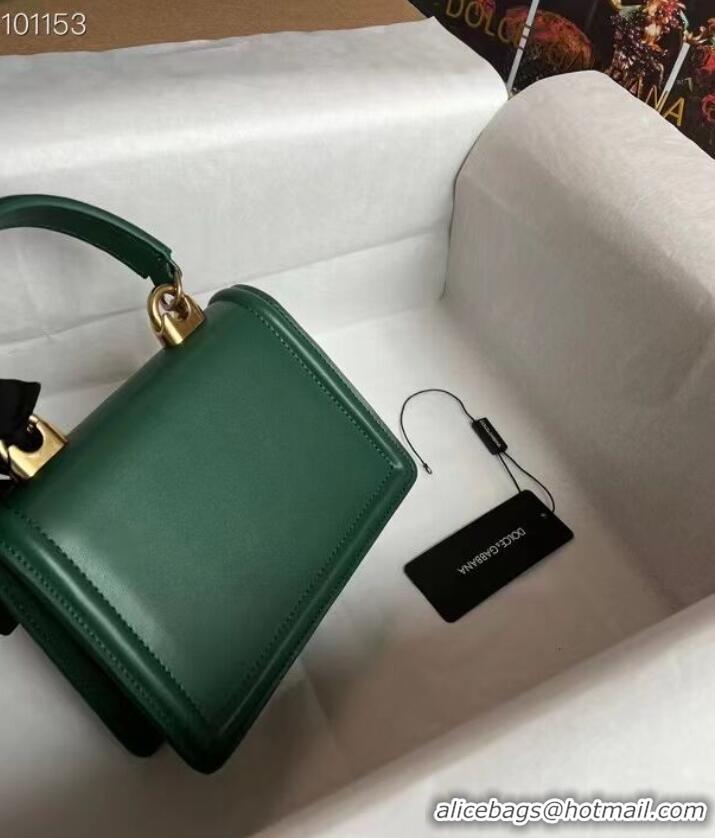 Low Cost Dolce & Gabbana Origianl Leather Shoulder Bag 4011 green