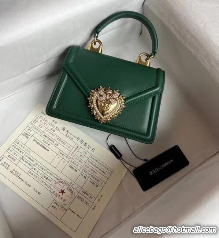 Low Cost Dolce & Gabbana Origianl Leather Shoulder Bag 4011 green