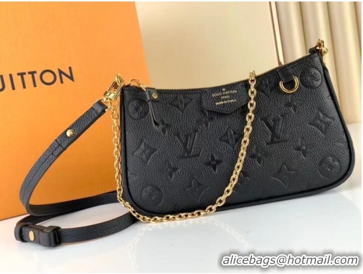 Famous Brand Louis Vuitton EASY POUCH ON STRAP M81066 black