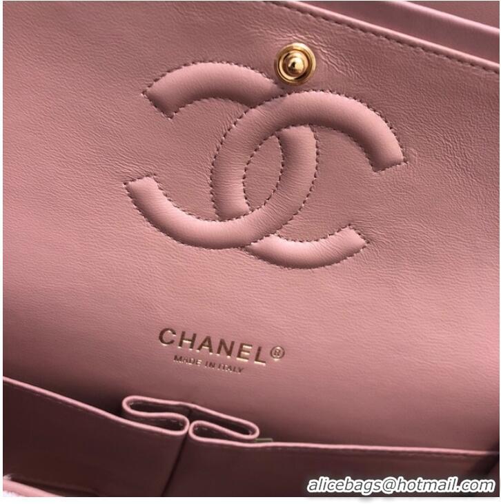 Top Quality CHANEL Tweed Braided Calfskin & Gold-Tone Metal 1112 pink