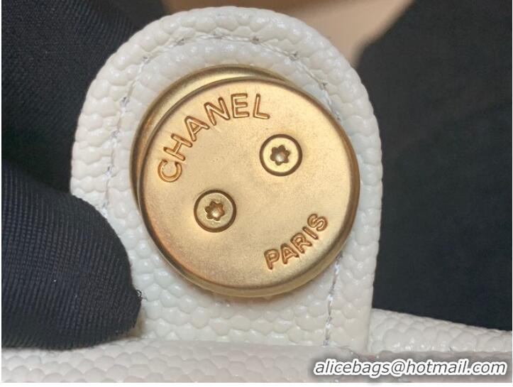 Discount Chanel Grained Calfskin Backpack Original Leather AS3108 white