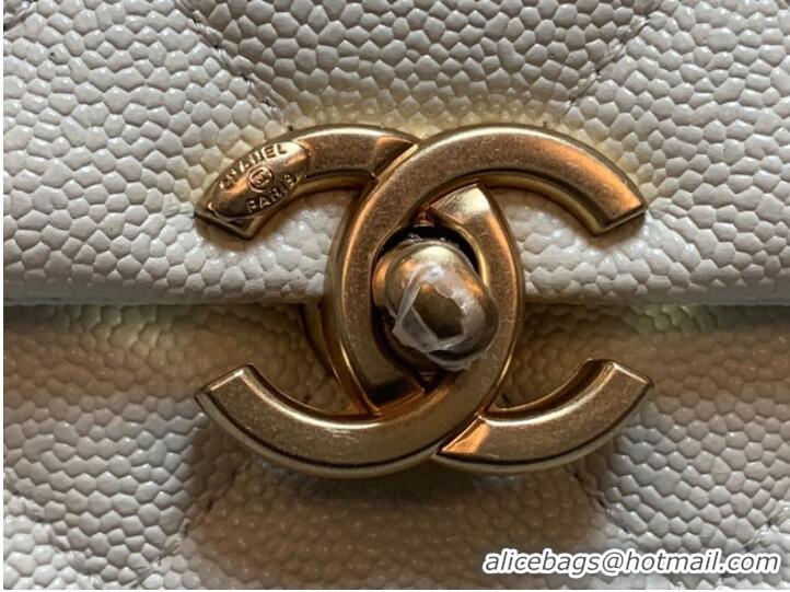 Discount Chanel Grained Calfskin Backpack Original Leather AS3108 white