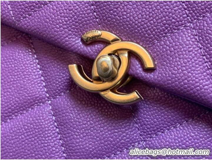 Discount Chanel Grained Calfskin Backpack Original Leather AS3108 Lavender