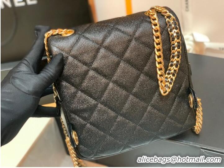 Promotional Chanel Grained Calfskin Backpack Original Leather AS3108 black