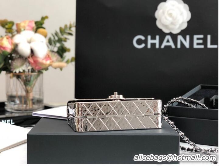 Buy Reasonable Price Chanel Box Shoulder Bag C5691 silver