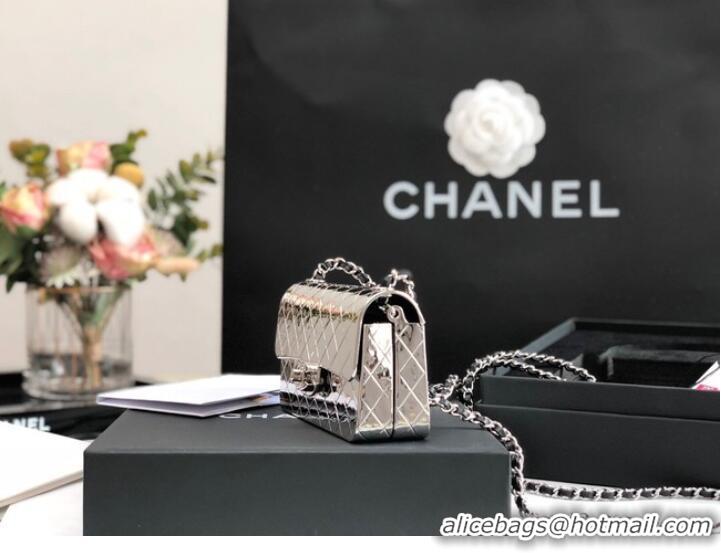 Buy Reasonable Price Chanel Box Shoulder Bag C5691 silver