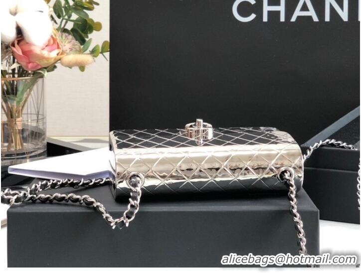 Buy Reasonable Price Chanel Box Shoulder Bag C5691 silver