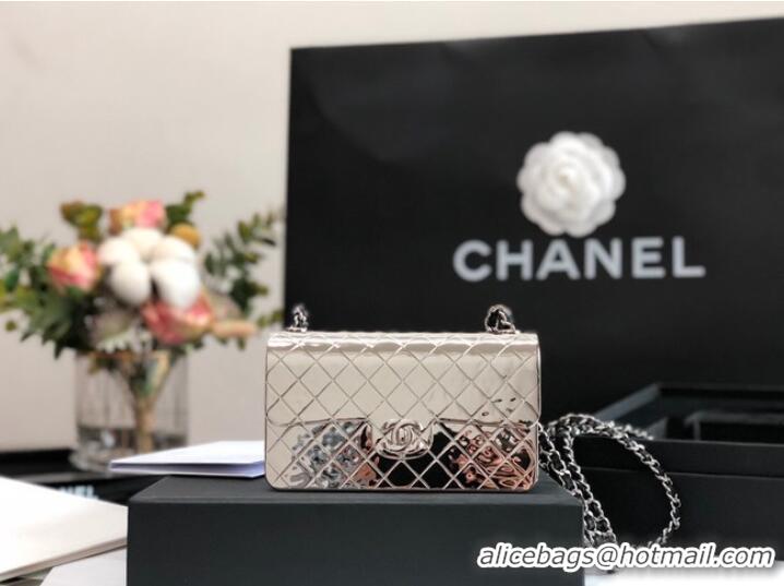 Buy Reasonable Price Chanel Box Shoulder Bag C5691 silver