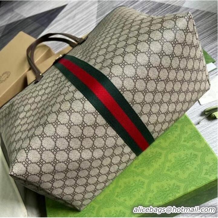 Famous Brand Gucci Backpack with Interlocking G 674147 Brown&green