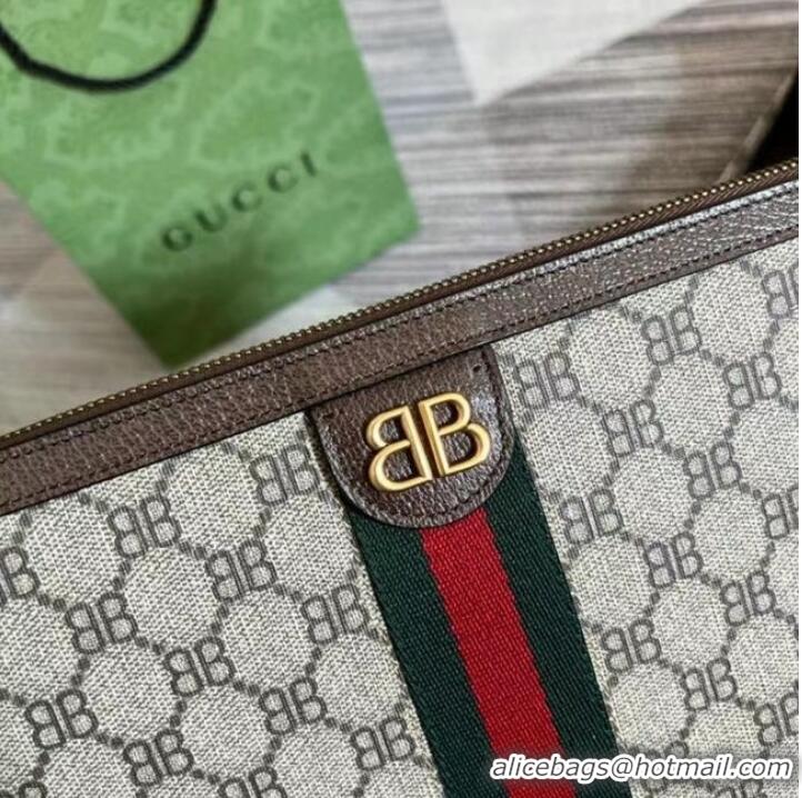 Famous Brand Gucci Backpack with Interlocking G 674147 Brown&green