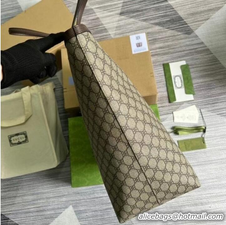 Famous Brand Gucci Backpack with Interlocking G 674147 Brown&green