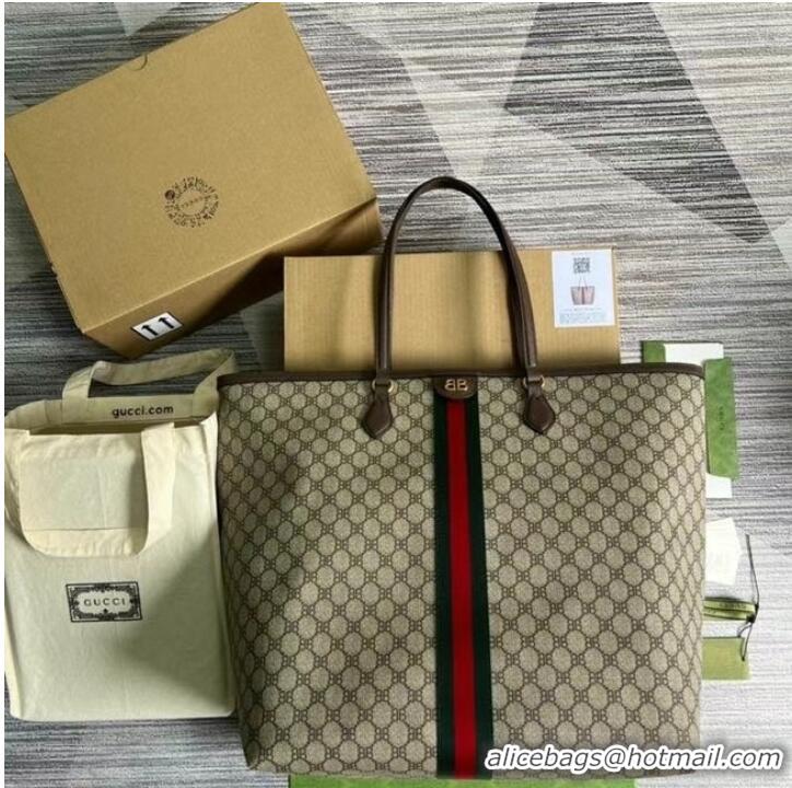 Famous Brand Gucci Backpack with Interlocking G 674147 Brown&green