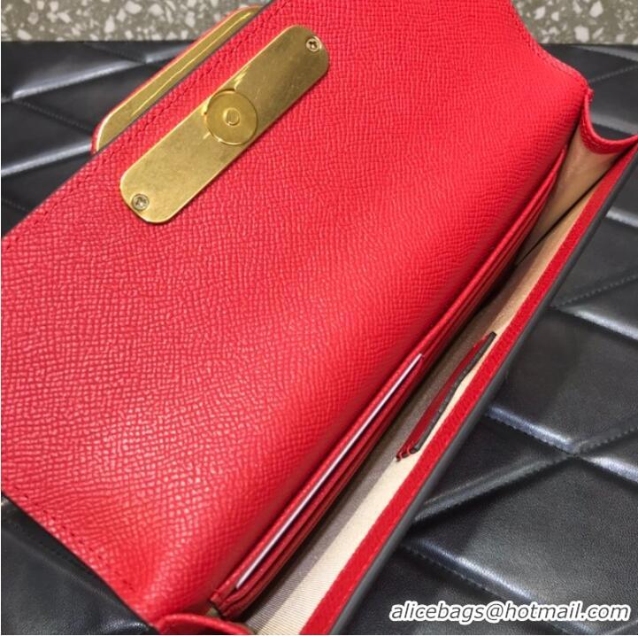 Promotional VALENTINO GARAVANI Stud Sign Grained Calfskin clutch bag 0650 red