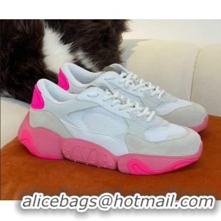 Discount Valentino Mesh Bubbleback Sneakers 030744 White/Pink