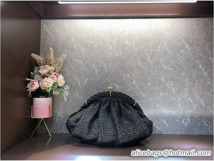 Low Price FENDI raffia bag F7641 black