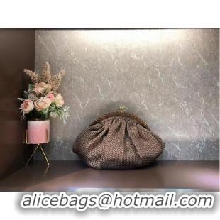 Famous Brand FENDI raffia bag F7641 light brown