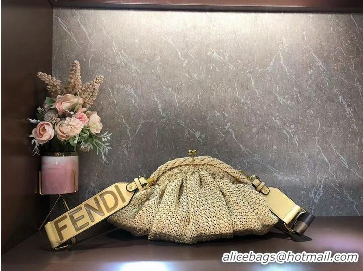 Chic Reproduction FENDI raffia bag F7641 Beige