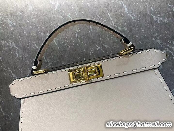 Top Quality Fendi Peekaboo ISeeU MEDIUM leather bag F8637 Beige