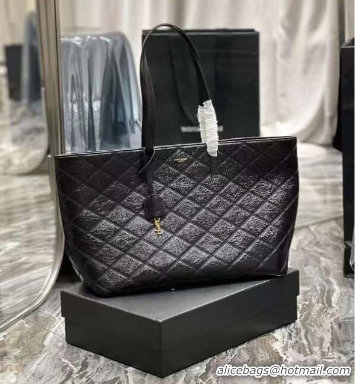 Top Quality Yves Saint Laurent GABY SATCHEL IN QUILTED LAMBSKIN Y494195 black