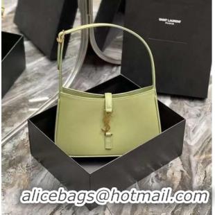 Top Quality YSL LE 5 A 7 HOBO BAG IN SMOOTH LEATHER Y687228 PISTACHE