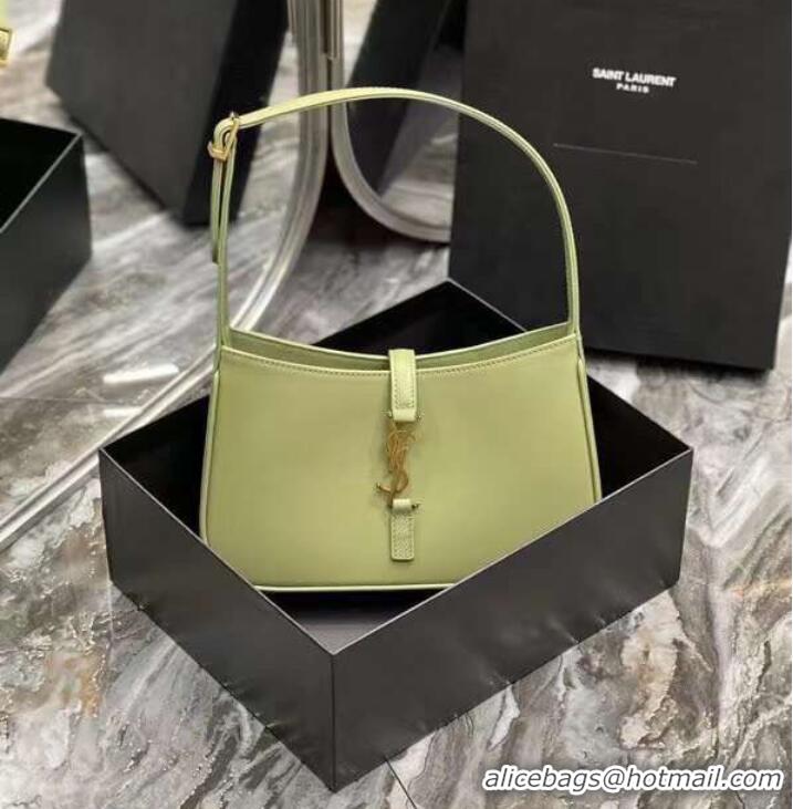 Top Quality YSL LE 5 A 7 HOBO BAG IN SMOOTH LEATHER Y687228 PISTACHE