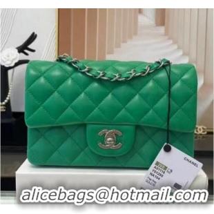 Top Quality Chanel MINI Flap Bag Original Sheepskin Leather 1116 Green