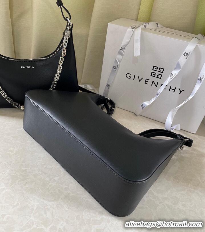 Top Quality GIVENCHY Moon cut Original Leather Shoulder Bag A17300 Black