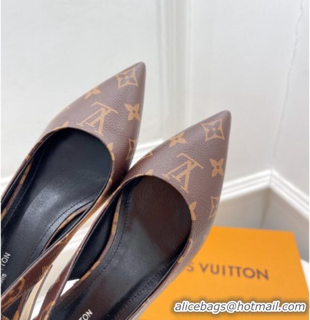 Lower Price Louis Vuitton Magnetic Slingback Pump 3.5cm in Monogram Canvas 021633