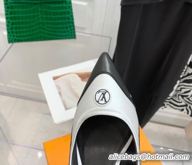 Good Quality Louis Vuitton Archlight Slingback Pumps 5.5cm in Satin and Leather White 021717