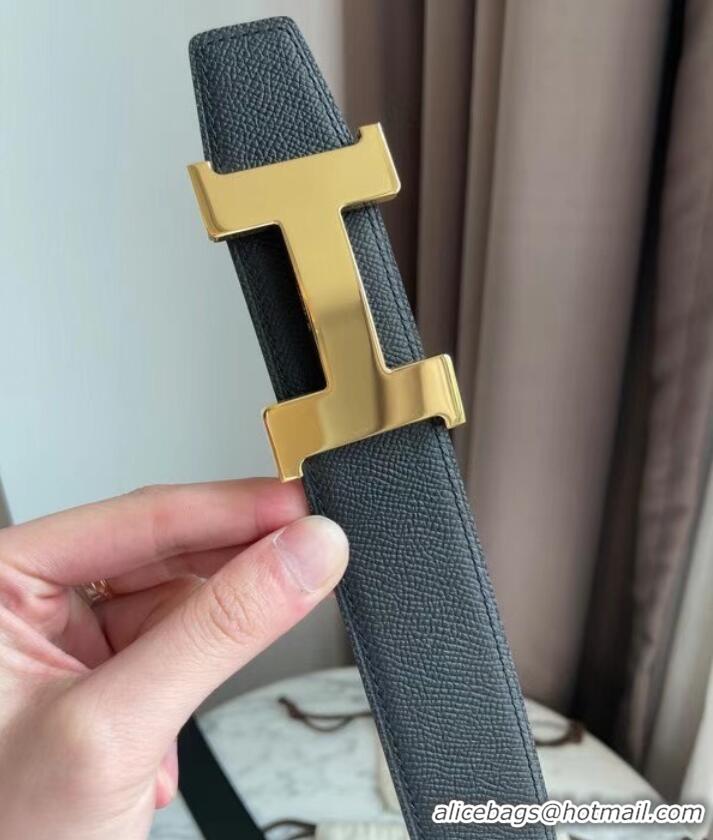 Top Grade Hermes original belt buckle & Reversible leather strap 38 mm H06773 Gold