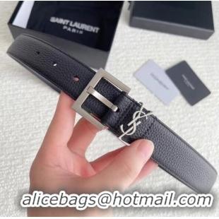 Top Quality YSL calf leather 30MM BELT SL1458