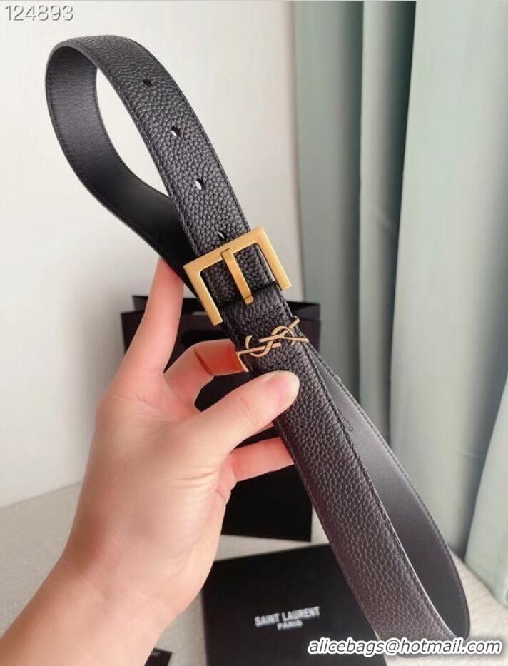 Top Grade YSL calf leather 30MM BELT SL1459