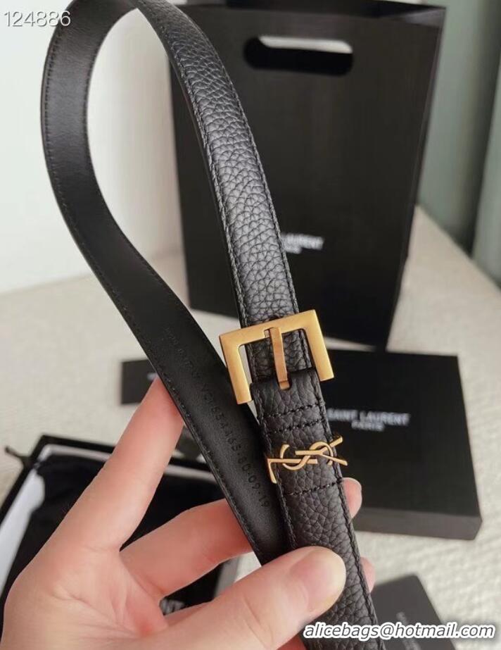 Unique Discount YSL calf leather 20MM BELT SL1462