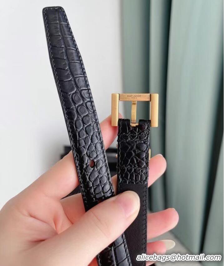 Luxury Discount YSL calf leather 20MM BELT SL1464