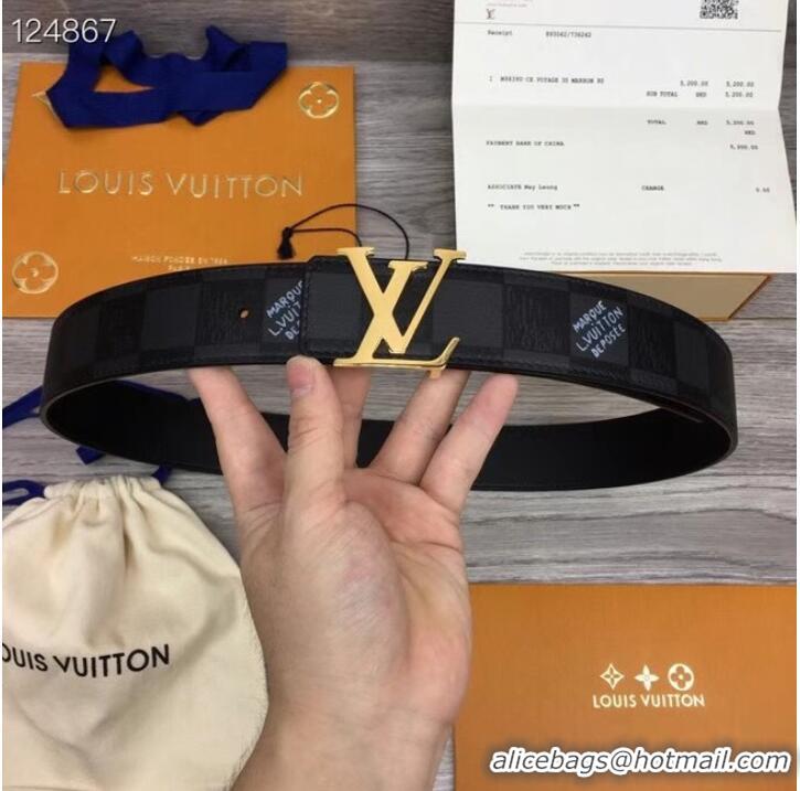 Inexpensive Louis Vuitton calf leather 40MM BELT MP5578V