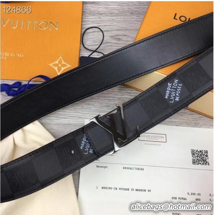 Shop Grade Louis Vuitton calf leather 40MM BELT MP5579V