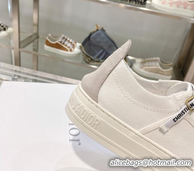 Popular Style Dior Walk'n'Dior Canvas Sneakers White S06W 021904