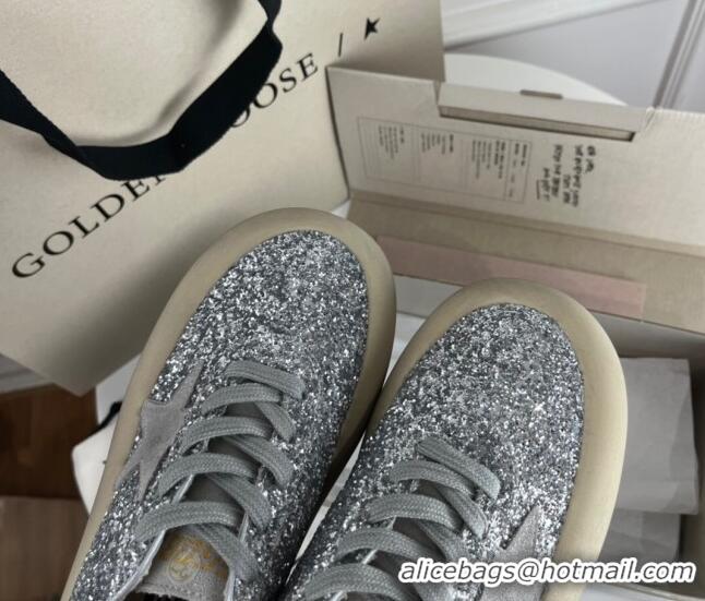 Cheap Golden Goose GGDB Space-Star Sneakers in Silver Glitter 030401