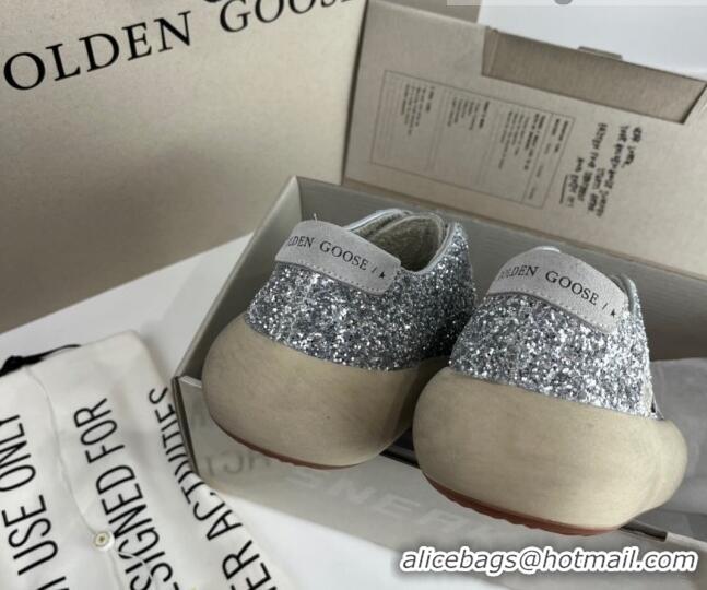 Cheap Golden Goose GGDB Space-Star Sneakers in Silver Glitter 030401