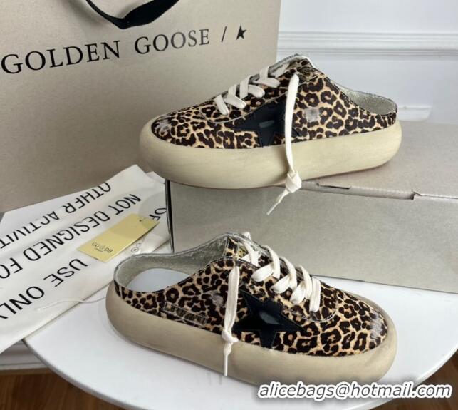 Best Product Golden Goose GGDB Space-Star Sabot Sneakers in Animal Print 030404