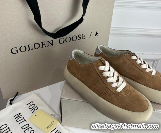 Good Quality Golden Goose GGDB Space-Star Sneakers in Tobacco-Colored Suede 030405